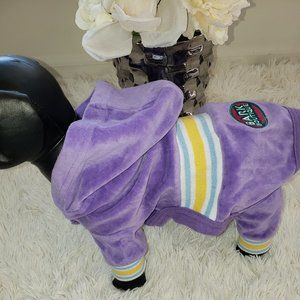 Purple Hooded Sweatsuit (Small Dog)